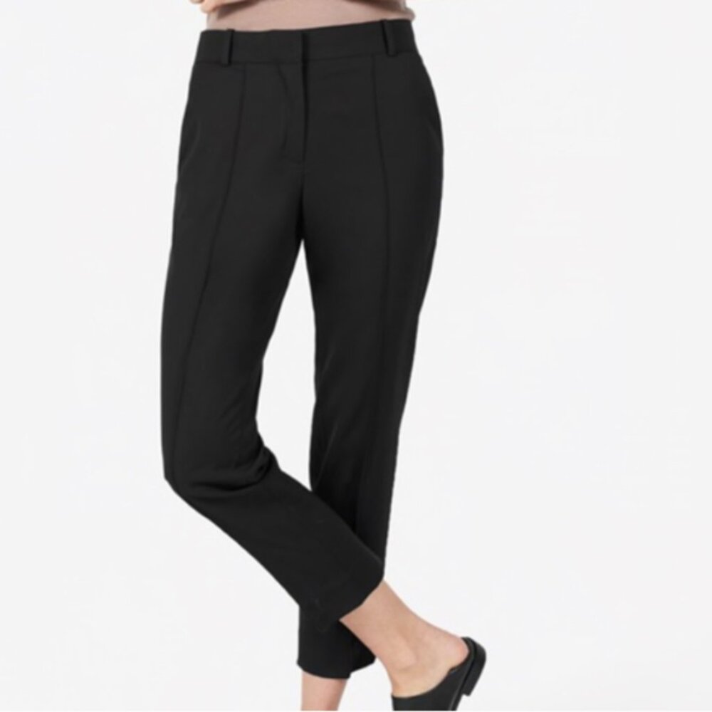 Everlane Women's Black GoWeave 100% Wool Cropped Trousers Size 0